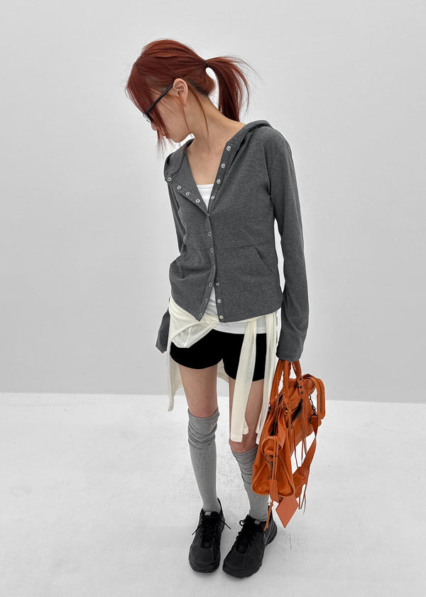 [MADE] Koga Snap Hooded Cardigan