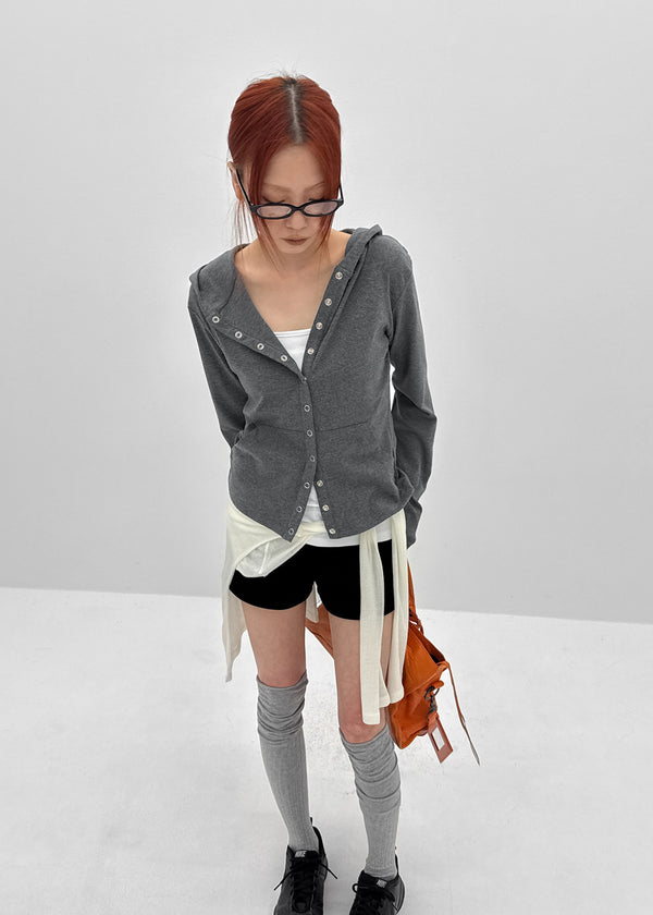 [MADE] Koga Snap Hooded Cardigan