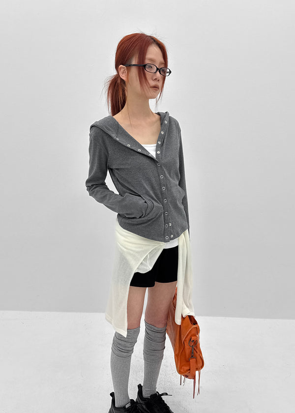 [MADE] Koga Snap Hooded Cardigan