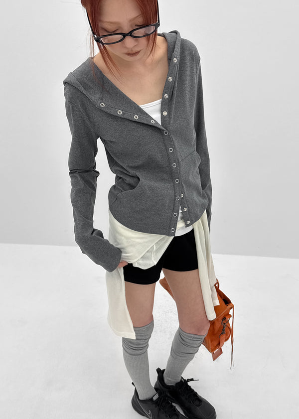 [MADE] Koga Snap Hooded Cardigan