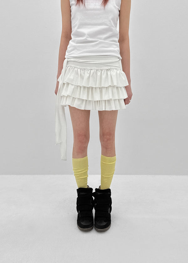 [MADE] Alotte Strap Tiered Skirt Pants