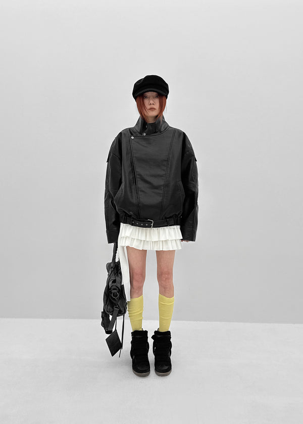 [MADE] Alotte Strap Tiered Skirt Pants