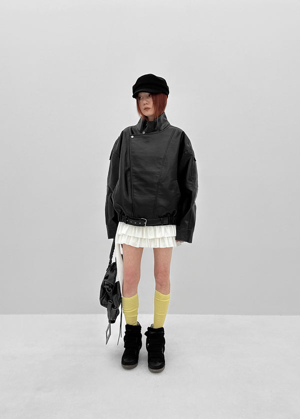 [MADE] Alotte Strap Tiered Skirt Pants