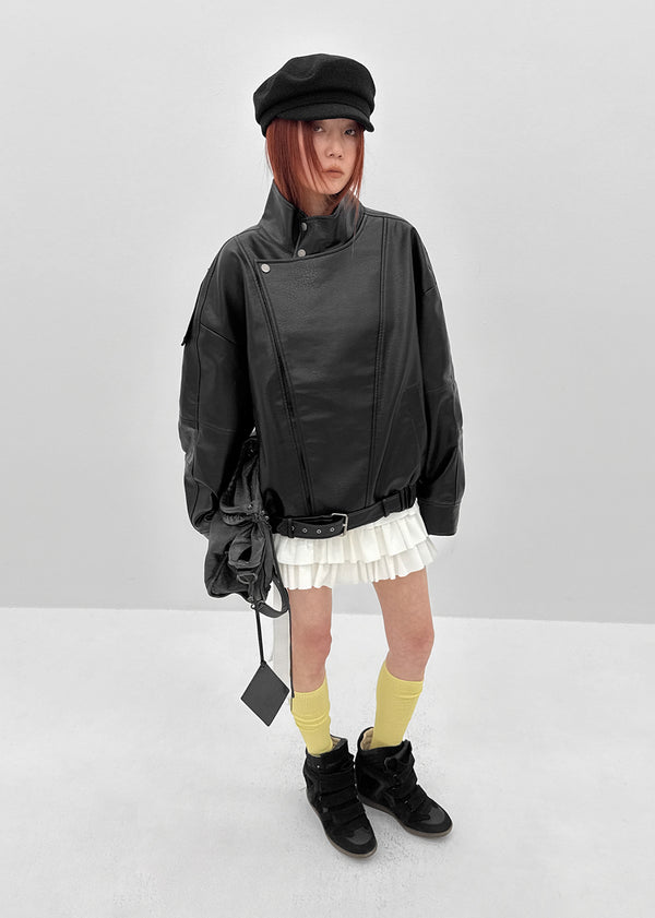 [MADE] Alotte Strap Tiered Skirt Pants