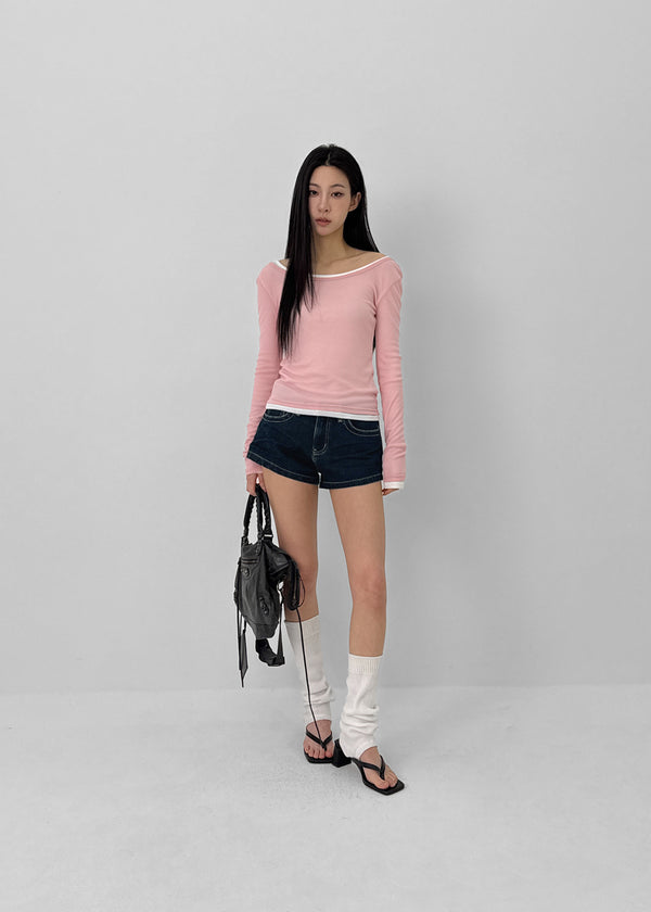 [MADE] เสื้อยืดแขนยาว Uniqlo แบบไม่มีหลังจาก Tencel ที่บางเบา