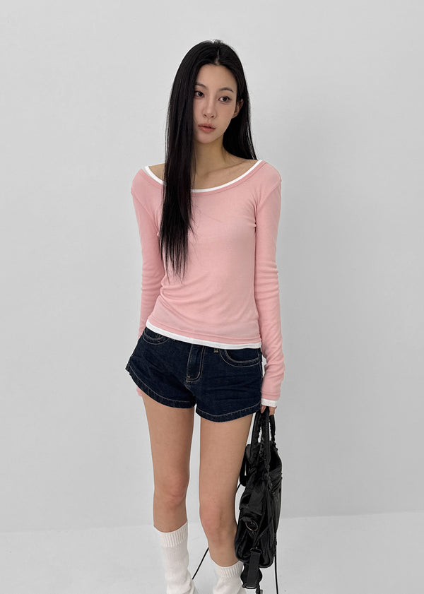 [MADE] เสื้อยืดแขนยาว Uniqlo แบบไม่มีหลังจาก Tencel ที่บางเบา