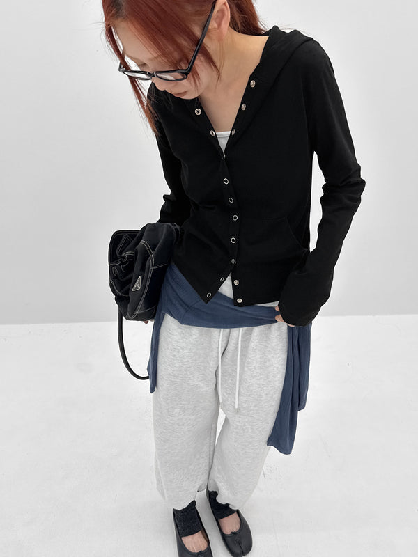 [MADE] Koga Snap Hooded Cardigan