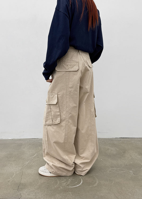 [MADE] Lumi Wide Cargo Cotton Pants