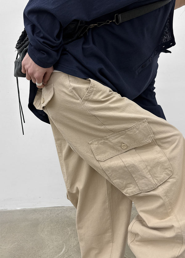 [MADE] Lumi Wide Cargo Cotton Pants