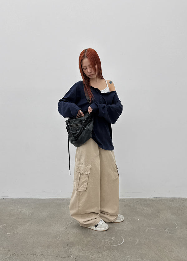 [MADE] Lumi Wide Cargo Cotton Pants