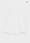 Ruade Banding Shirring Midi Skirt