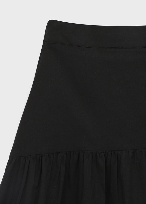 Ruade Banding Shirring Midi Skirt