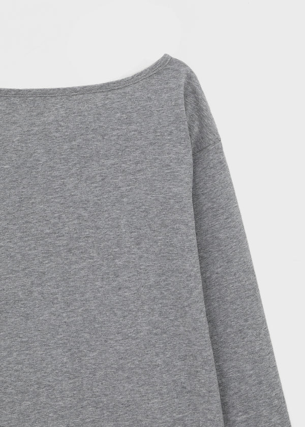 [MADE] Yuusi Sheer Loose-Fit Henley Long-Sleeve Tee