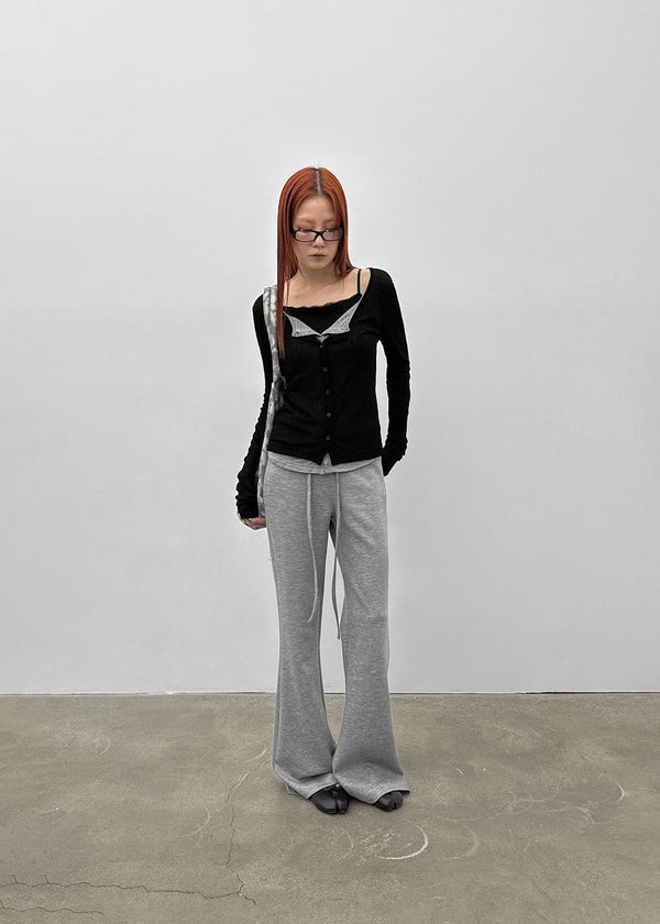 [MADE] Shurev Layered Ribbed Cardigan