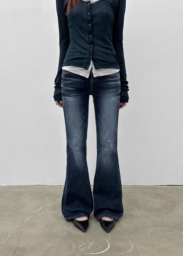 Teniro Washed Bootcut Denim Pants