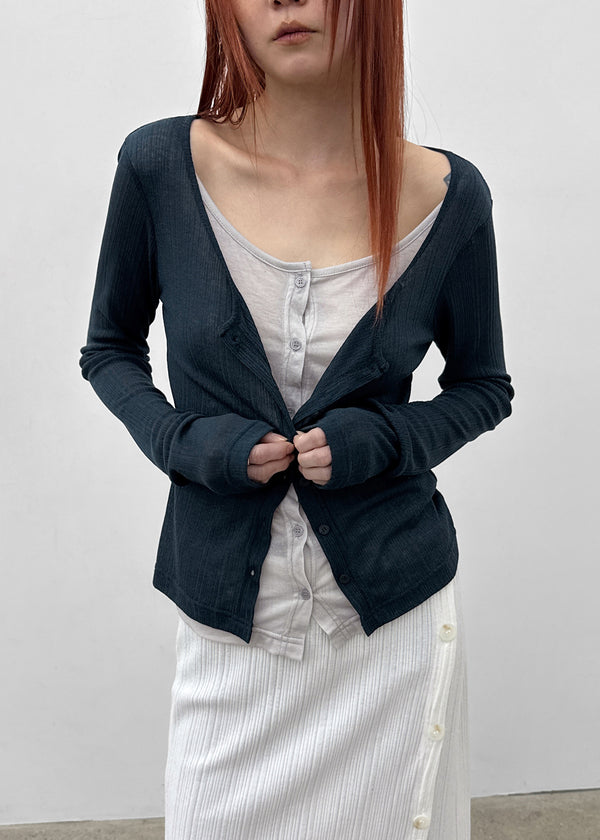 Corrie Strap Button Midi Skirt