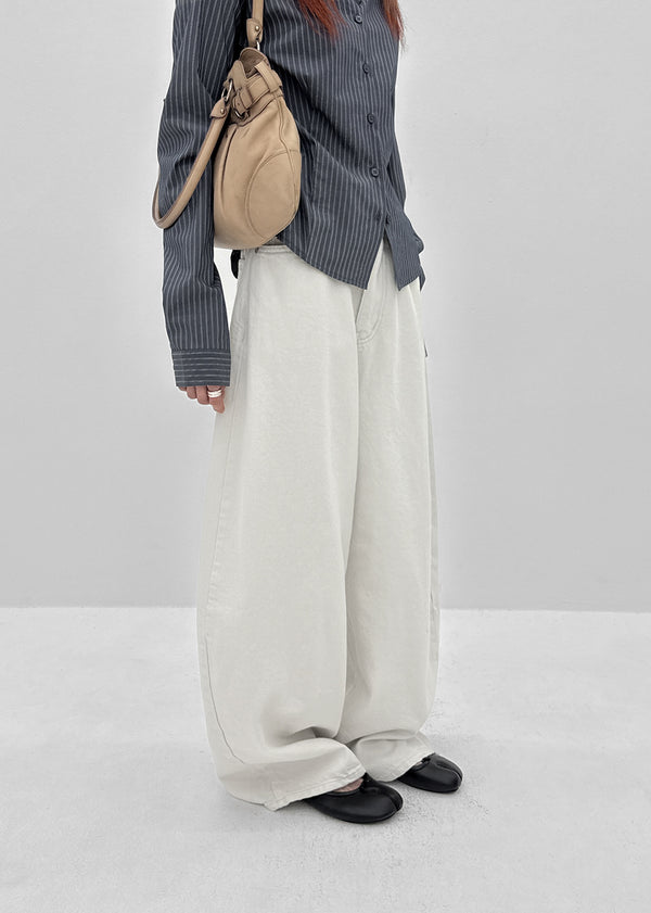 Kungton Studded Wide Balloon Pants