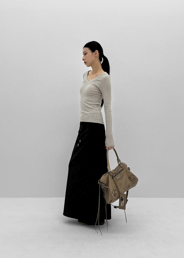 [MADE] Janice Banded Long Skirt