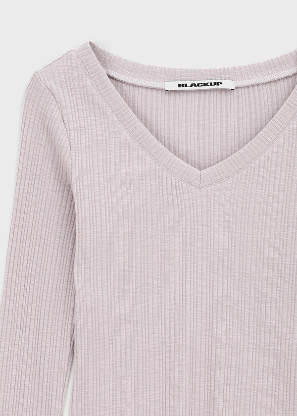 [MADE] Diloa V-Neck Long-Sleeve Tee (Modal 38%)