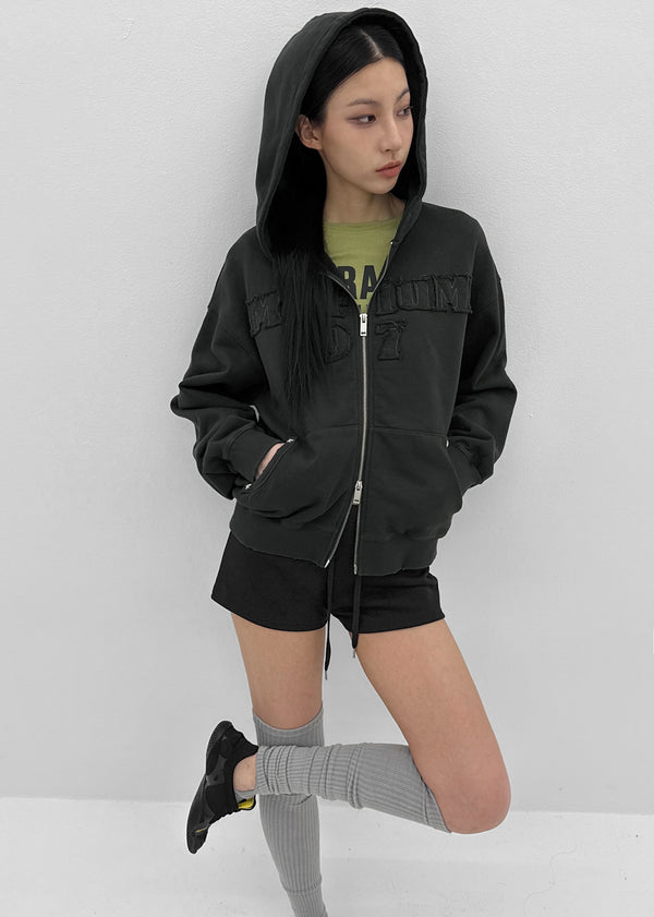 [MADE] Plbun Applique Hood Zip-Up (Set Available)
