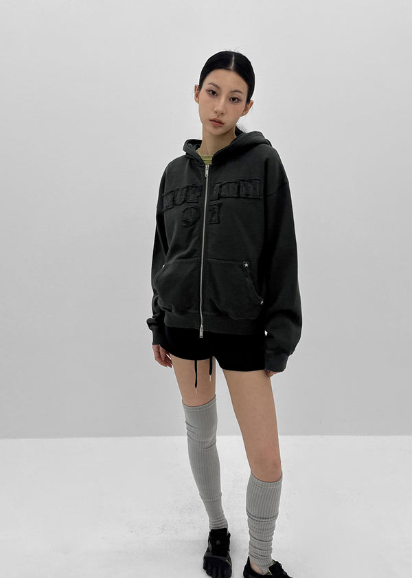 [MADE] Plbun Applique Hood Zip-Up (Set Available)