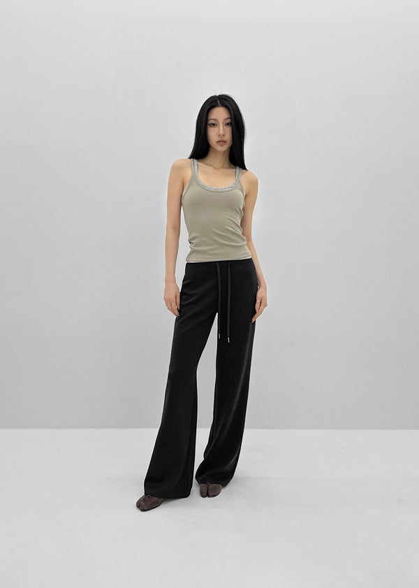 [MADE] Janice Wide Bootcut Banding Pants