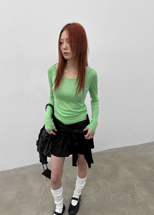 Latof Tencel Basic Long Sleeve T-Shirt