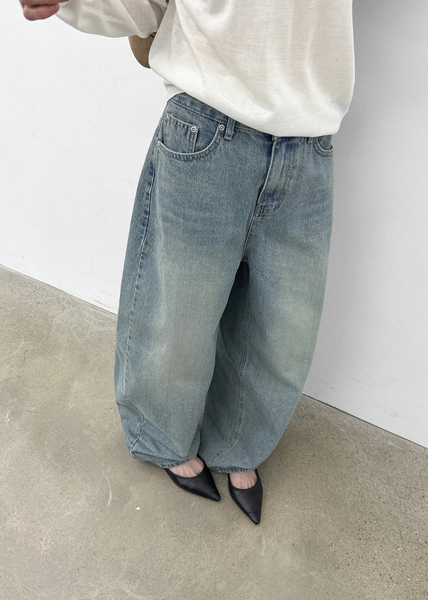 [MADE] Prin Curved Denim Pants