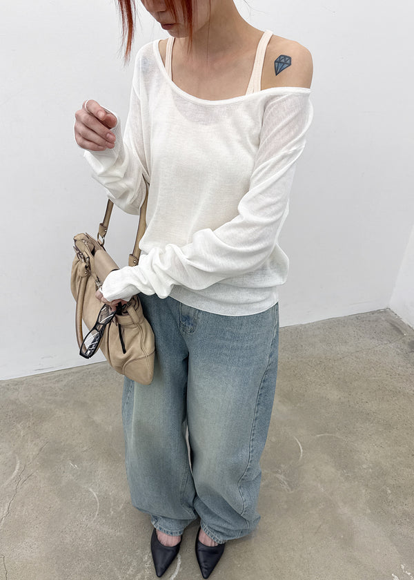 [MADE] Prin Curved Denim Pants