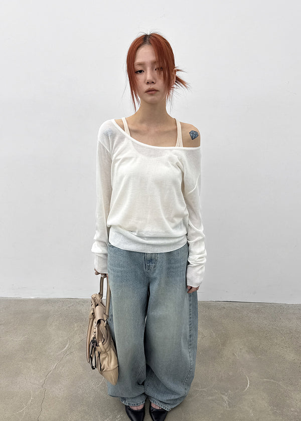 [MADE] Prin Curved Denim Pants