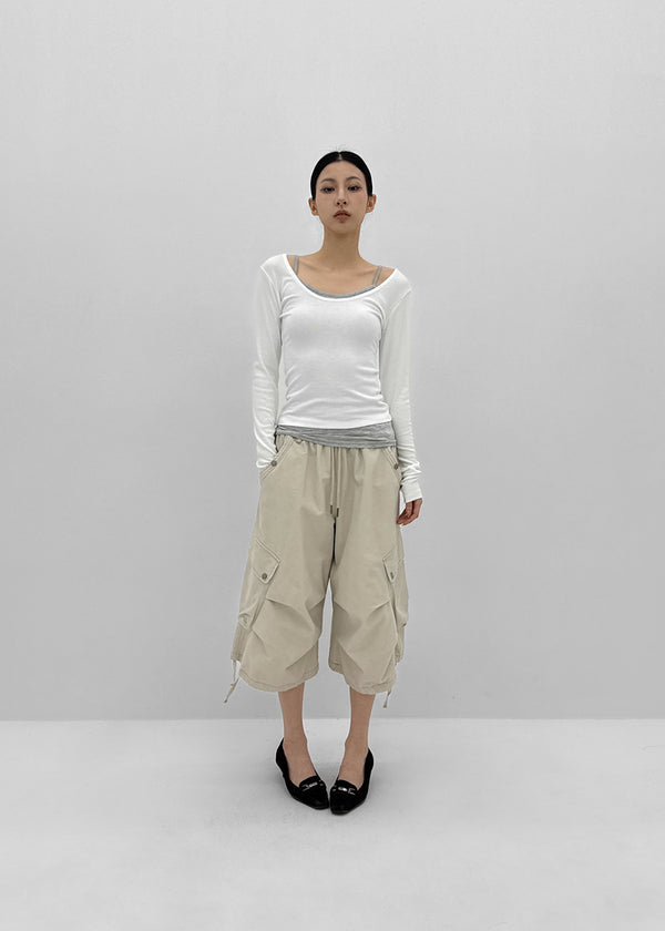 [MADE] Zencu U-Neck Layered Long-Sleeve Tee