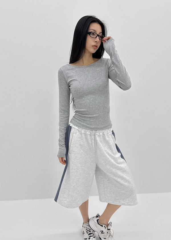 [MADE] Zencu Boat-Neck Long-Sleeve Tee