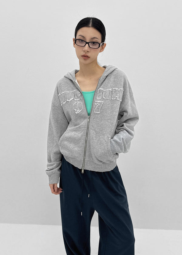 [MADE] Plbun Applique Hood Zip-Up (Set Available)