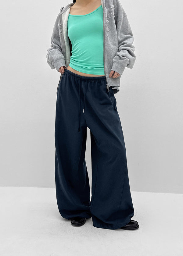 [MADE] Pimpong Panel Wide Banded Pants