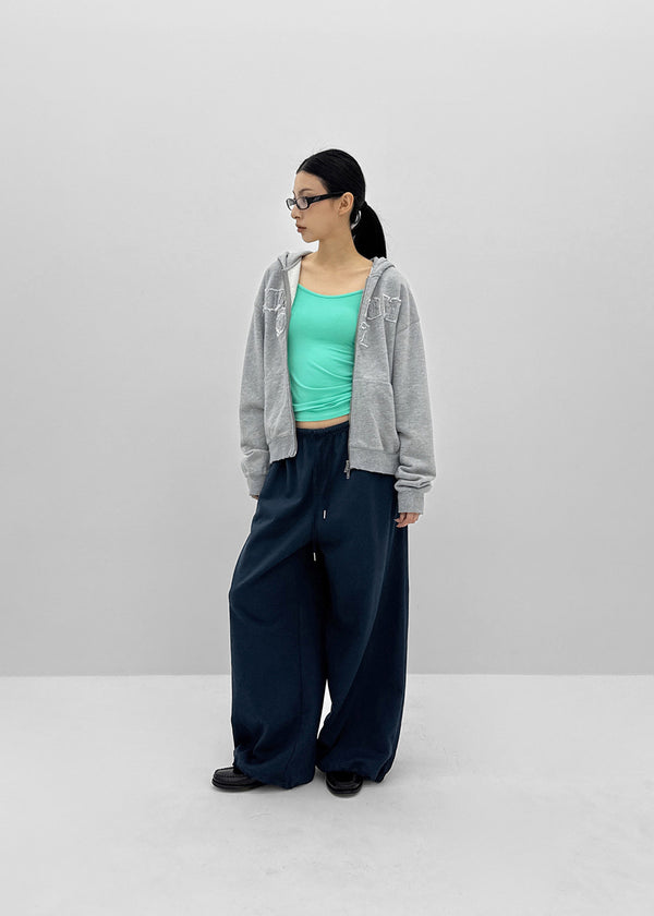 [MADE] Pimpong Panel Wide Banded Pants