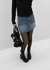 [MADE] Novad Washed Denim Mini Skirt
