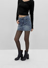 [MADE] Novad Washed Denim Mini Skirt
