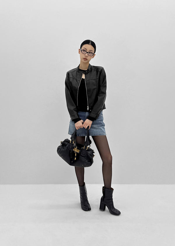 [MADE] Novad Washed Denim Mini Skirt