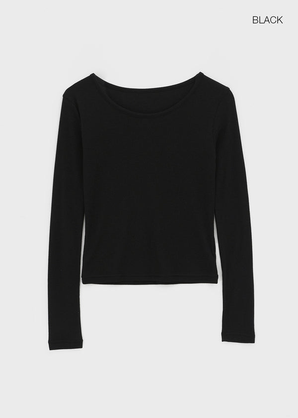 Latof Tencel Basic Long Sleeve T-Shirt