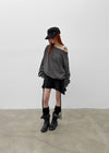 Herizel Loose Fit Off-Shoulder Sweatshirt