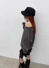 Herizel Loose Fit Off-Shoulder Sweatshirt