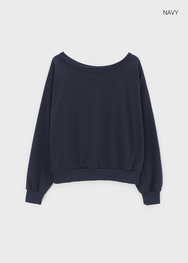 Herizel Loose Fit Off-Shoulder Sweatshirt