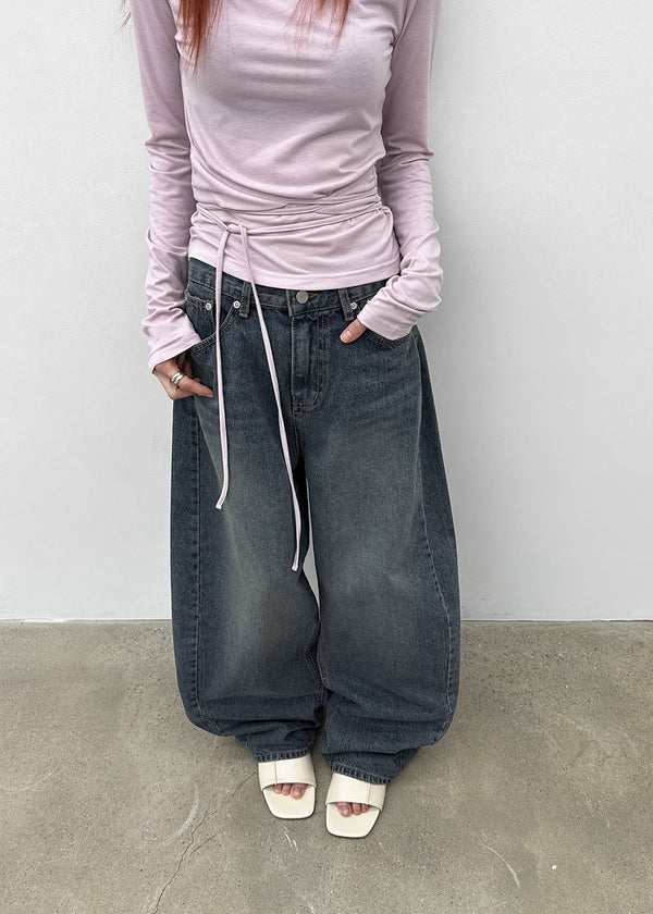 [MADE] Prin Curved Denim Pants