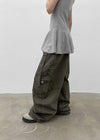 Bricky Pocket Wide Balloon Cargo Pants