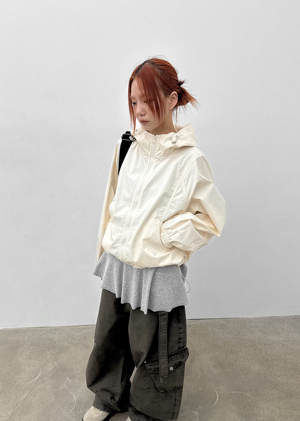 Dinock Hooded Windbreaker Jumper