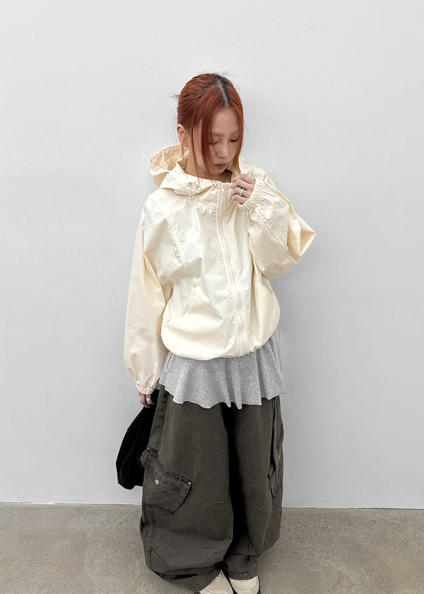 Dinock Hooded Windbreaker Jumper