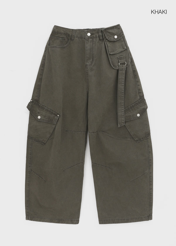 Bricky Pocket Wide Balloon Cargo Pants