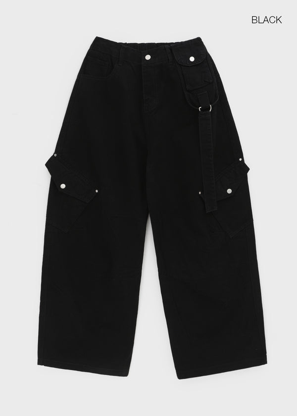 Bricky Pocket Wide Balloon Cargo Pants