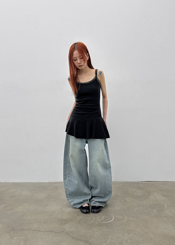 [MADE] Prin Curved Denim Pants