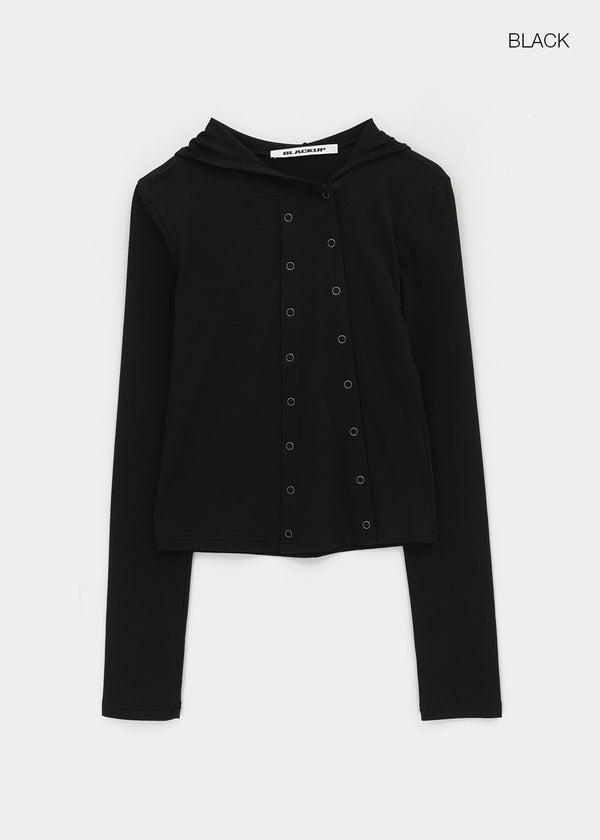 [MADE] Trolle Diagonal Hooded Cardigan